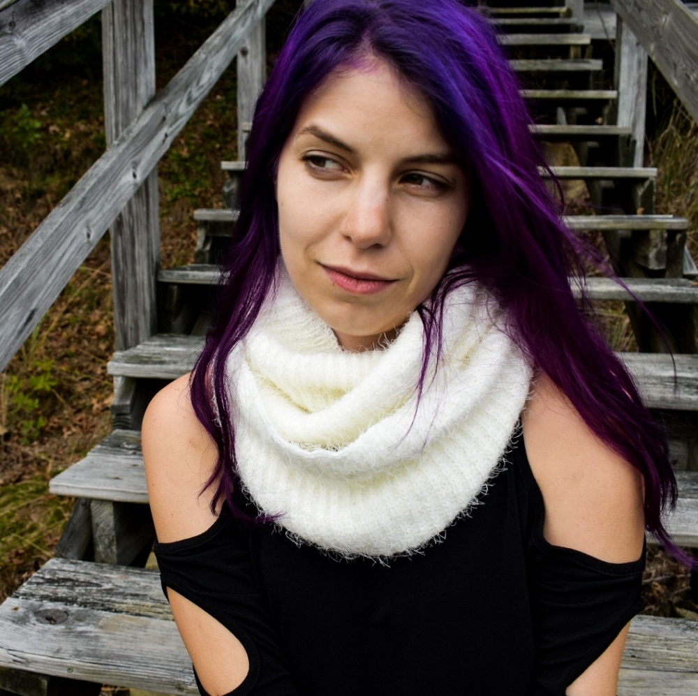 Snowfall Luxury Faux Angora Soft Infinity Scarf